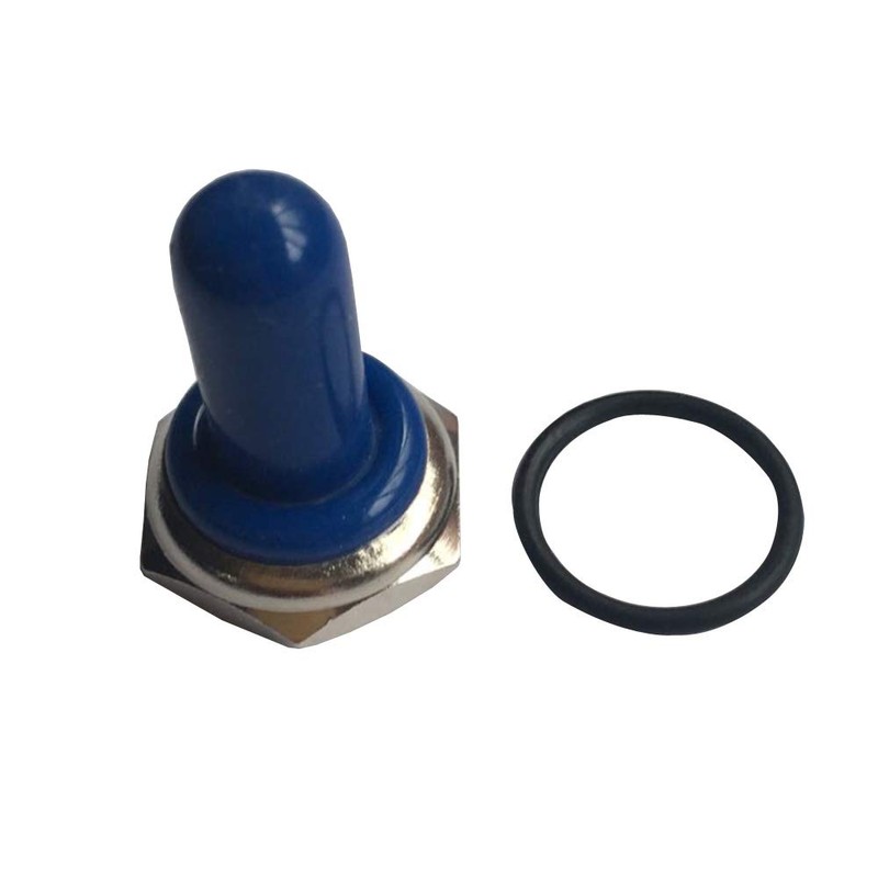 ESUPPORT Blue 12mm Rubber Rocker Toggle Switch Knob Hat Waterproof