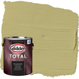 Glidden Total Exterior Paint & Primer All-in-One, Gracious Glow/Green, Flat, 1 Gallon