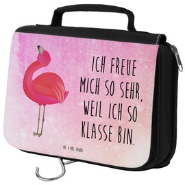 Mr. & Mrs. Panda Flamingo Pride Toiletry Bag, Purple, Hand Drawn