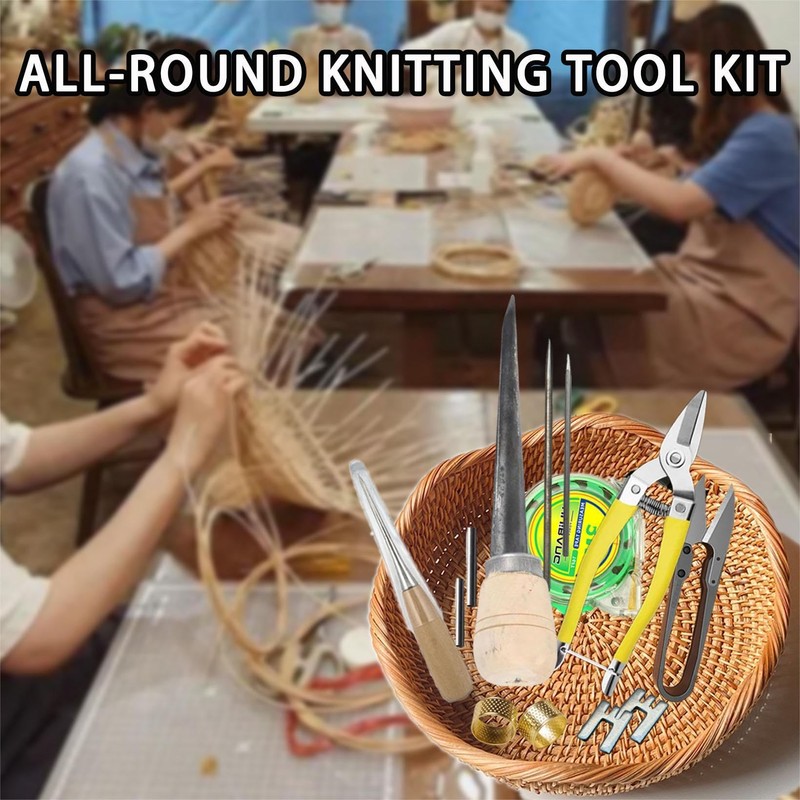 CCFREELIFE Basket Weaving Tools kit, 20 Pcs Basket Weaving Supplies