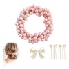 Hair Accessories Set - Pearl Hair Tie - Bow Clips