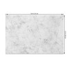 MIRRORANG Classic White Marble Placemats Set of 4 45x30cm Gray