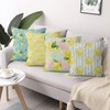 ASDCXZ Cushion Cover 40x40 cm 4pcs Set, Summer Fruit Yellow