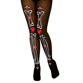 Wicked Costumes Ladies Day of the Dead Skeleton Tights