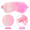 2 Pcs Plush Eye Mask Soft Sleeping Blindfold Eye Cover