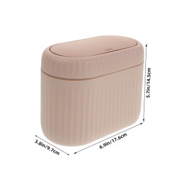 Ipetboom Hanging Car Trash Can with Lid Small Plastic Vehicle Garbage Bin for Car Door Multi Purpose Auto Trash Can for Home and Desk Odor Control Mini Bin and Trucks