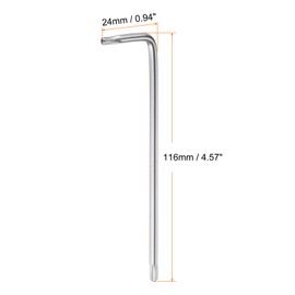 QUARKZMAN Torx Hexagonal Key T20 Extra Long Sleeve Torx Hexagonal Key L-Shape Star Key for Car Lawn and Engine Repairs Pack of 4