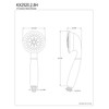 Kingston Brass KX2522H Designer Trimscape Showerscape Hand Shower, Polished Chrome