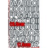 XIAXIN TS-114 (B075QNMRWJ) Waterproof PVC Alphabet Sticker Set Weatherproof Waterproof