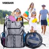 VIGEGARI Large Beach Backpack Waterproof Sandproof - Oversized Beach Bag-