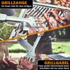 BURNHARD 4-in-1 Barbecue Utensils Multitool Including Barbecue Turner, Grill Fork,
