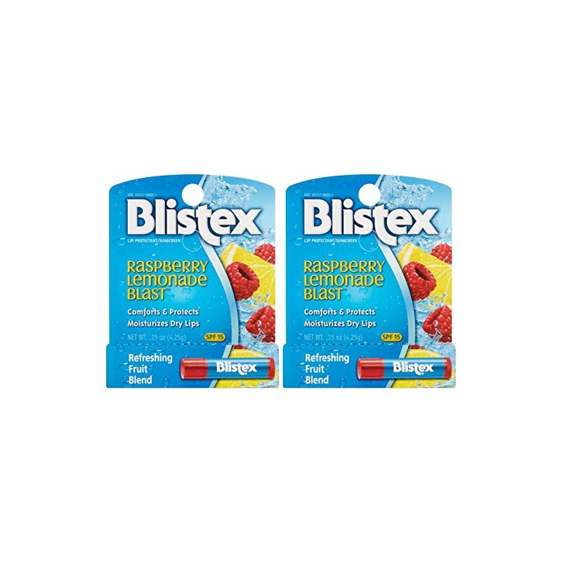 Blistex Raspberry Lemonade Blast Lip Balm, 0.15 Ounces each -
