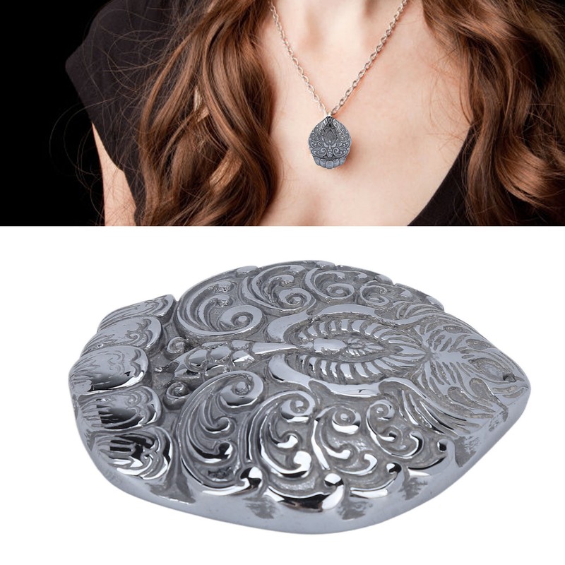 Natural Terahertz Pendant Peacock Pattern Carved Energy Stone Hanging Ornament