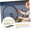 Mipcase 1 Set Bicycle Valve Adapter Set Durable Inflation Connectors