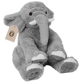 OurHonor Elephant Weighted Stuffed Animals 5 lbs 16in, Weighted Plush Elephant Stuffed Animal Plushies Gifts for Kids and Adults(Grey)