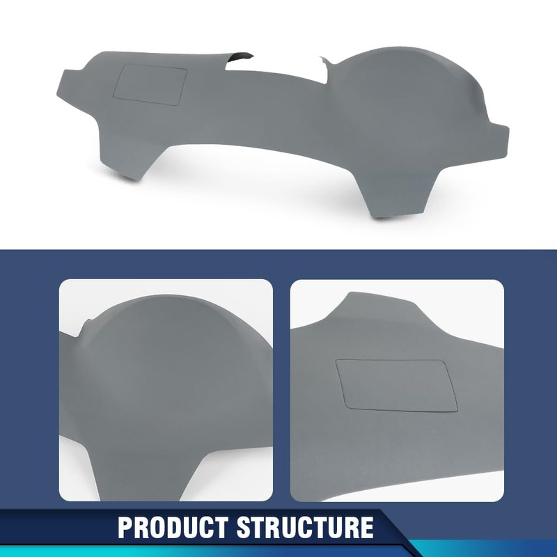 PIT66 Dashboard Dash Cover Compatible with Toyota Camry 2007-2011 Gray