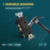TOPELER 20 Amp Decorator Wall Outlets, Non-Tamper Resistant Decorative Standard