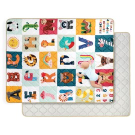 Baby Play Mat for Floor 59 * 71 inch, Extra Thick Soft Cushioning Foam Mat for Kids, Non Slip & Washable Crawling Mat for Toddler, Padded Play Mat for Baby Tummy Time