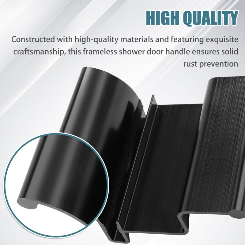 Abode RV Frameless Shower Door Handle for Frameless Tri-Slide Door
