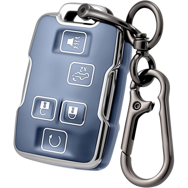 CHATYYD for GMC Key fob Cover with Keychain,Soft TPU Car