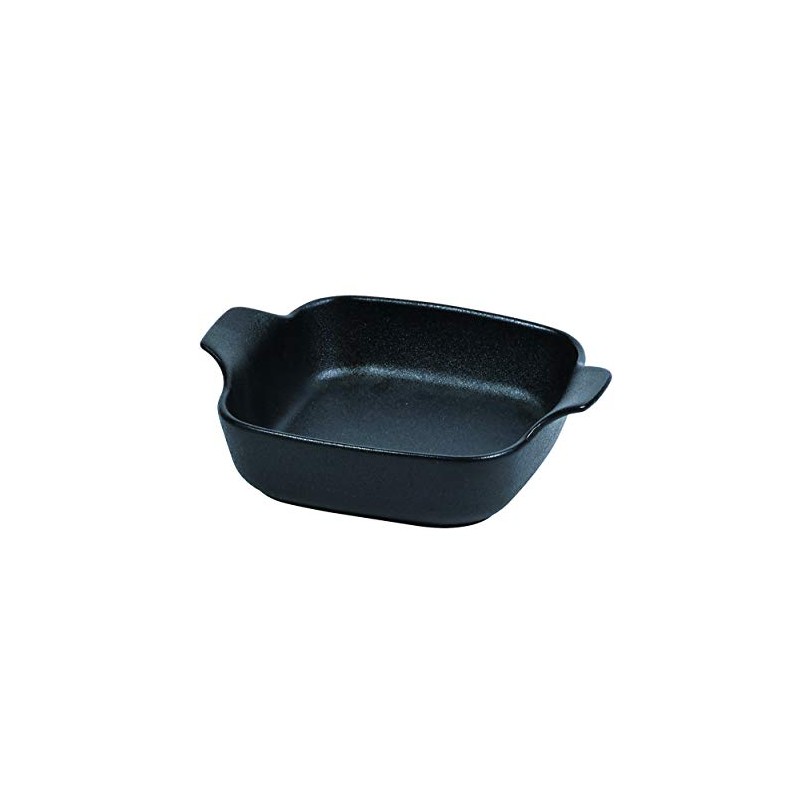 Pearl Metal Deep Plate Square Black Ovenware L-1907