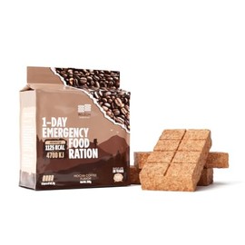 Emergency Food Supply - Coffee Mocha High Energy Bar Bisquit 20 Years Shelf Life, Mre Meals Military 2024 Rations Survival Food - Survival 1-Day Ration Camping Hiking Supplies