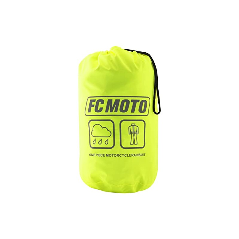 FC-Moto Rain 1-Piece Motorcycle Rain Suit Yellow 2XL