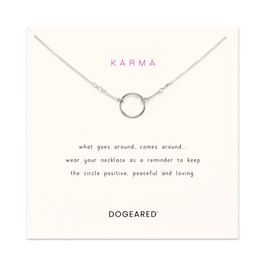 Dogeared The Original Karma Necklace-Sterling Silver