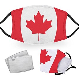Canada Flag - Adult Face Masks - 2 Filters Included