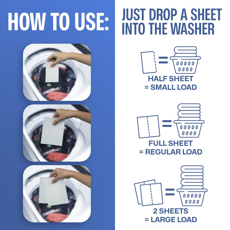 Sudstainables Fabric Softener Sheets for Washer - Fresh Scents, Natural