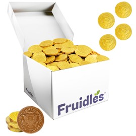 Valentine's Day Milk Chocolate Gold Coins, Valentines Candy, Gold Coins in Valentines Day Box (5 Pounds (Bulk))
