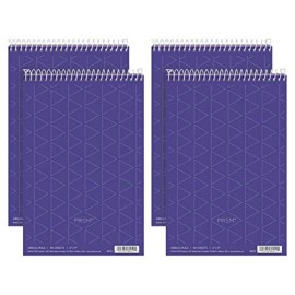 TOPS Prism Steno Notebooks 6x9 Orchid 4 Pack 80 Sheets Gregg Ruled Writing Pads
