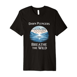 Cold Plunge Wild Ice Water Therapy Natural Lake Swimmers Premium T-Shirt