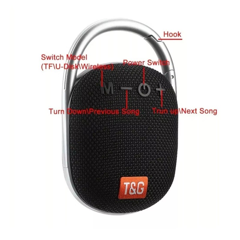 T&G TG-321 Portable Wireless Bluetooth Speaker W/ TWS FM Radio