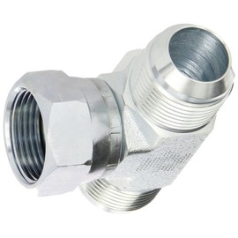 Eaton Aeroquip 203101-16-16S Swivel Nut Branch Tee, JIC 37 Degree End Types, Carbon Steel, 1 JIC(f) x 1 JIC(m) End Size, 1" Tube OD