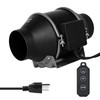 Simple Deluxe 4 Inch 214 CFM Ventilation Fan EC Motor,
