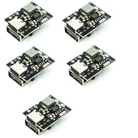 DollaTek Pack of 5 Type-C USB 5V 2A Step-Up Power Module Protective Board for DIY
