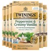 Twinings Peppermint & Creamy Vanilla Herbal Tea Individually Wrapped Bags,