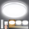 Smanu Dimmable LED Ceiling Light Panel with Remote Control,24W 2200LM,3000K-6000K,Night