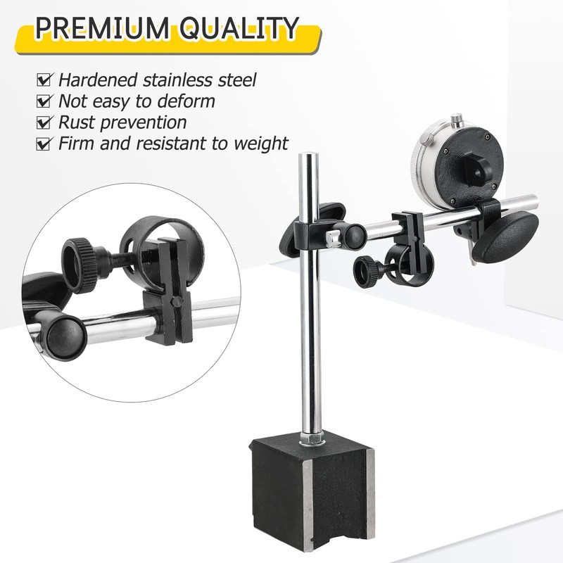 Acymner Dial Indicator with Magnetic Base Holder | 130lbs Magnetic