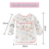 Fishlead Baberos para Bebes, 3 Piezas Babero Mangas Larga, Baberos