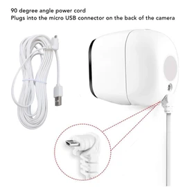Charging Cable for Arlo Pro and Arlo Pro 2, Water Resistant Security Camera Power Cord with Anti Tangling Design for GO Light (4m/13.1ft)