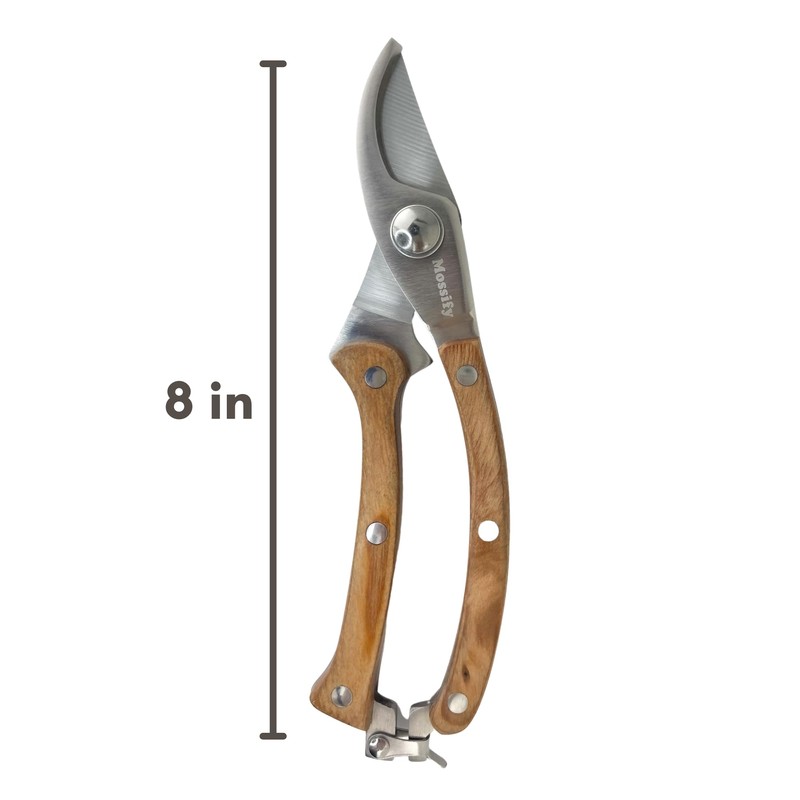 Mossify Garden Shears 8” – Premium Stainless Steel Pruning Shears