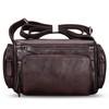 IVTG Genuine Leather Messenger Bag for Men Crossbody Shoulder Pack