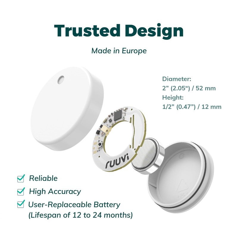 RUUVI RuuviTag Wireless Temperature, Humidity, Air Pressure and Motion Bluetooth