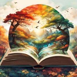 GHHKUD Tree of Life Book Diamond Painting for Adults, 5D DIY Diamond Painting Pictures for Adults Beginners, Diamond Art Painting Set, Full Drill Diamond Painting for Decoration, 30 x 30 cm