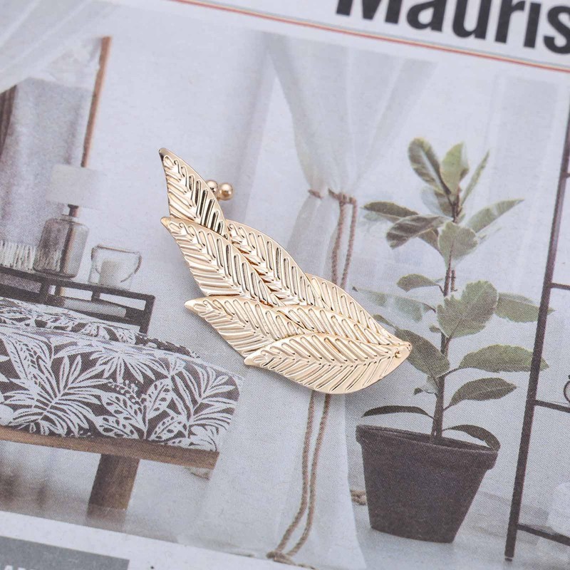 Leaf Ear Climber Earrings Gold Clip On Earrings Wrap Ear