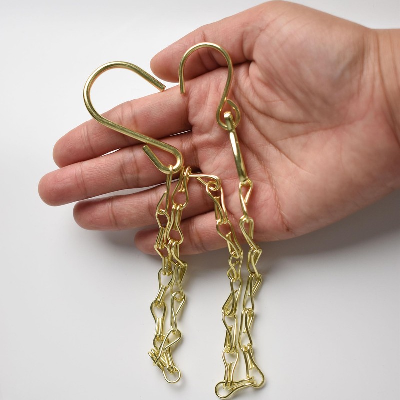 Sersberg Chain for Hanging Plants,21 Inch Gold Hanging Chain, Small