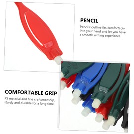 DECHOUS 20Pcs Golf Scoring Pencils Durable Plastic Writing Tools for Golf Events Smooth Writing Lightweight Easy to Erase Black Blue Green Red