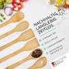 smartday Kochlöffel Set 6-teilig aus Bambus I Robust & langlebig
